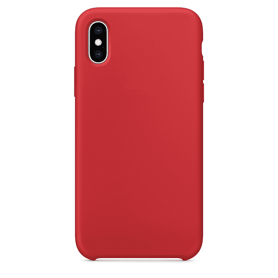 Silikonový obal iPhone XS červený