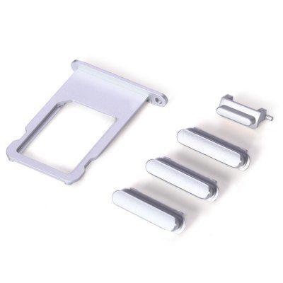 SIM CARD TRAY + SIDE BUTTONS SET iPhone 6S SILVER
