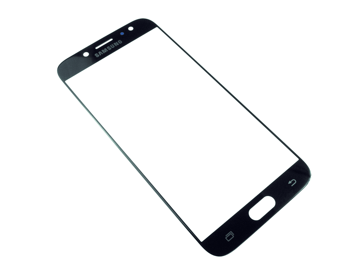 LCD Sklíčko Samsung Galaxy J7 2017 J730 černé - sklíčko displeje