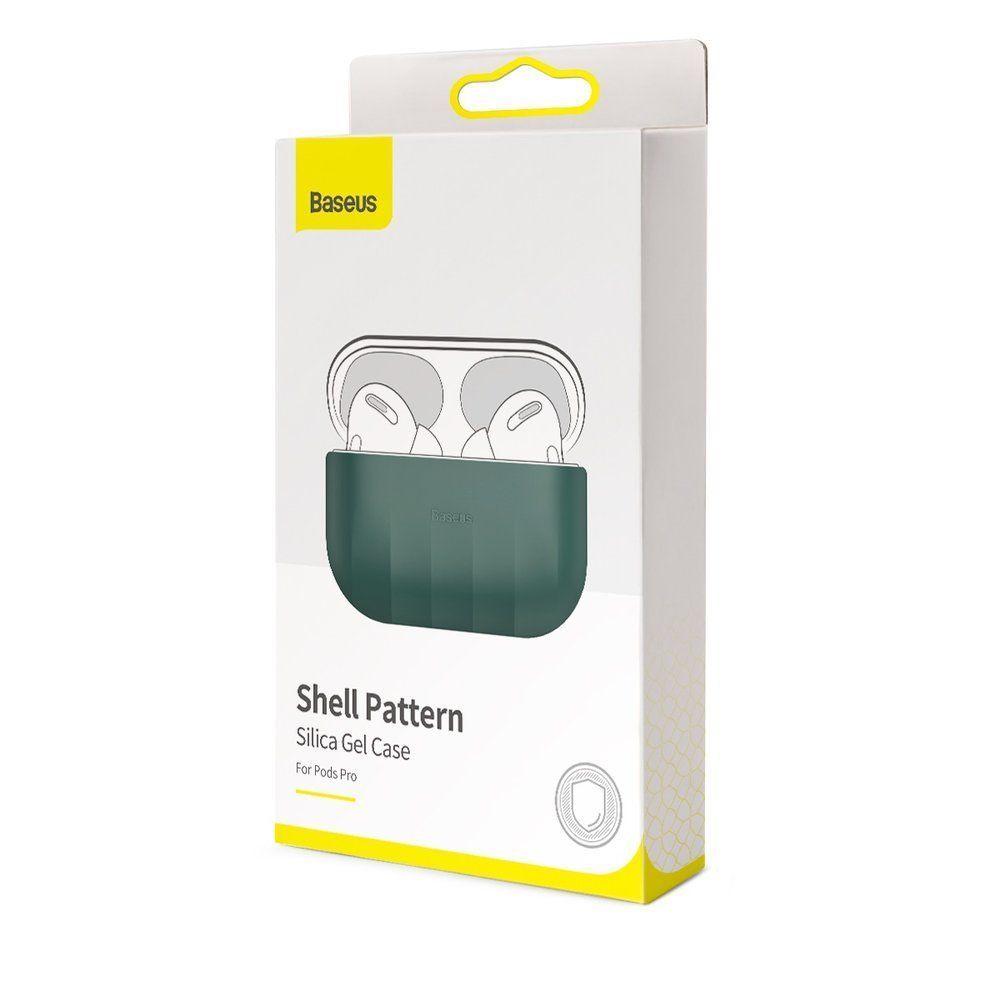 Baseus Shell Silica Gel Case Protector for Apple Airpods Pro green (WIAPPOD-BK06)