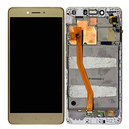 LCD + touch screen LENOVO K6 NOTE gold with frame