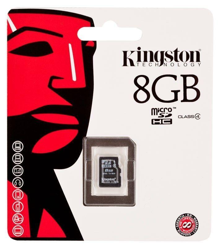 Paměťová karta Kingston micro SD 8GB class 4