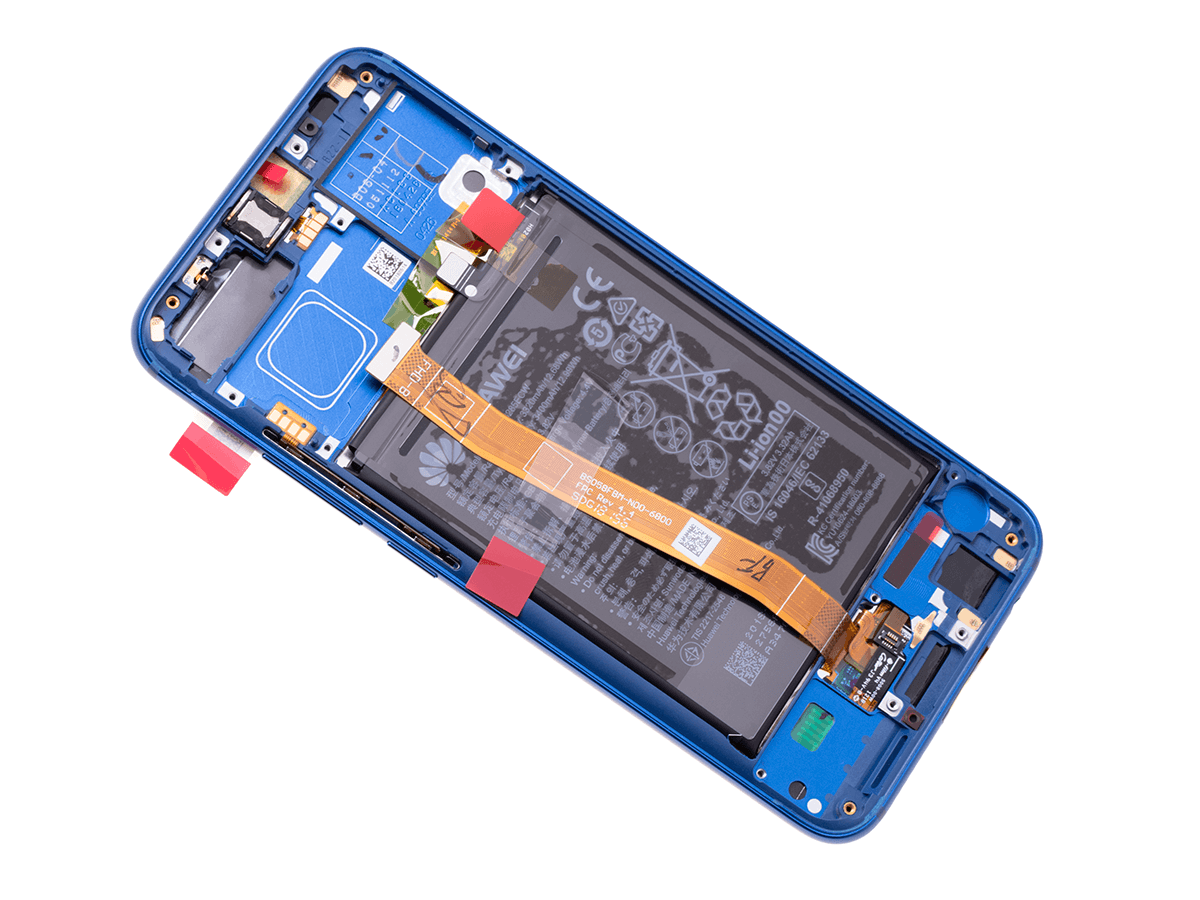 Oryginalny Wyświetlacz LCD + Ekran dotykowy + Bateria Huawei Honor 10 - niebieski