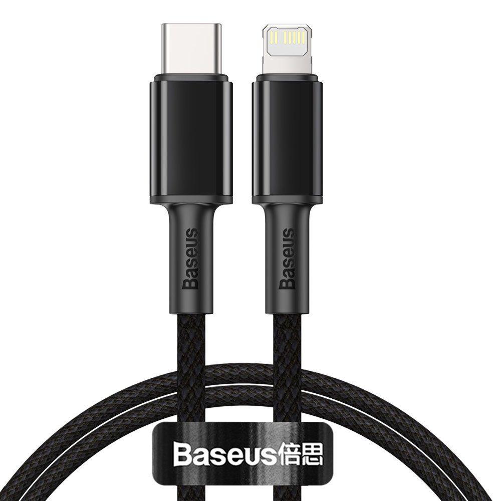 Baseus kabel USB Typ C - Lightning szybkie ładowanie Power Delivery 20 W 1 m czarny (CATLGD-01)