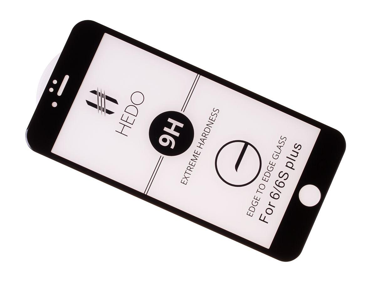 GLASS PREMIUM SCREEN PROTECTOR HEDO 5D iPhone 6 PLUS - BLACK(ORIGINAL)