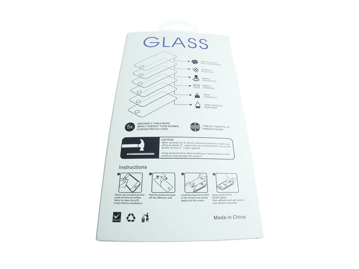 Ochranné sklo 5D iPhone XR 6,1' bílé - celoplošné lepidlo