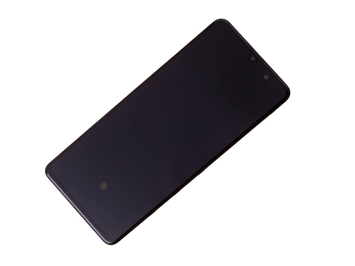Oryginalny Wyświetlacz LCD + Ekran dotykowy Samsung SM-A415 Galaxy A41 - czarny