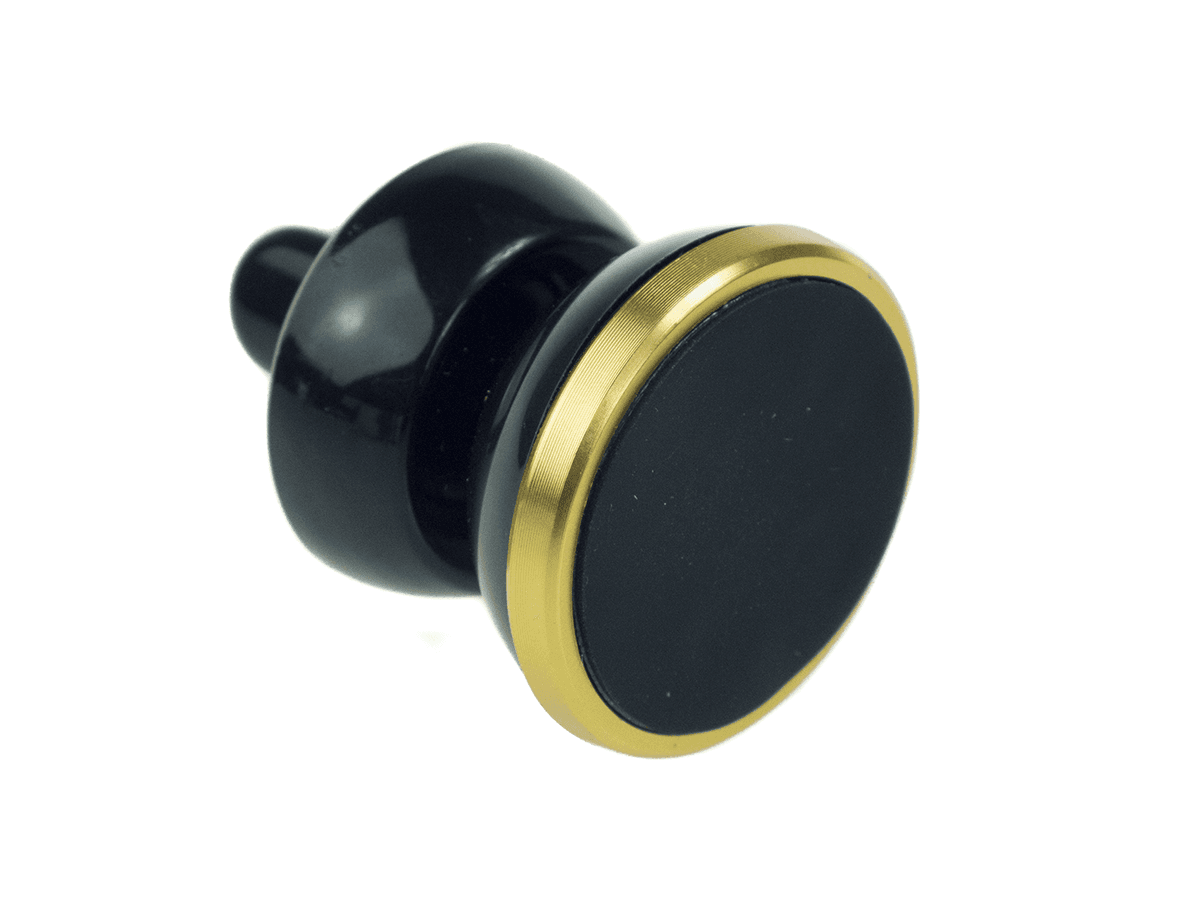 Magnetický držák černo - zlatý na krátko