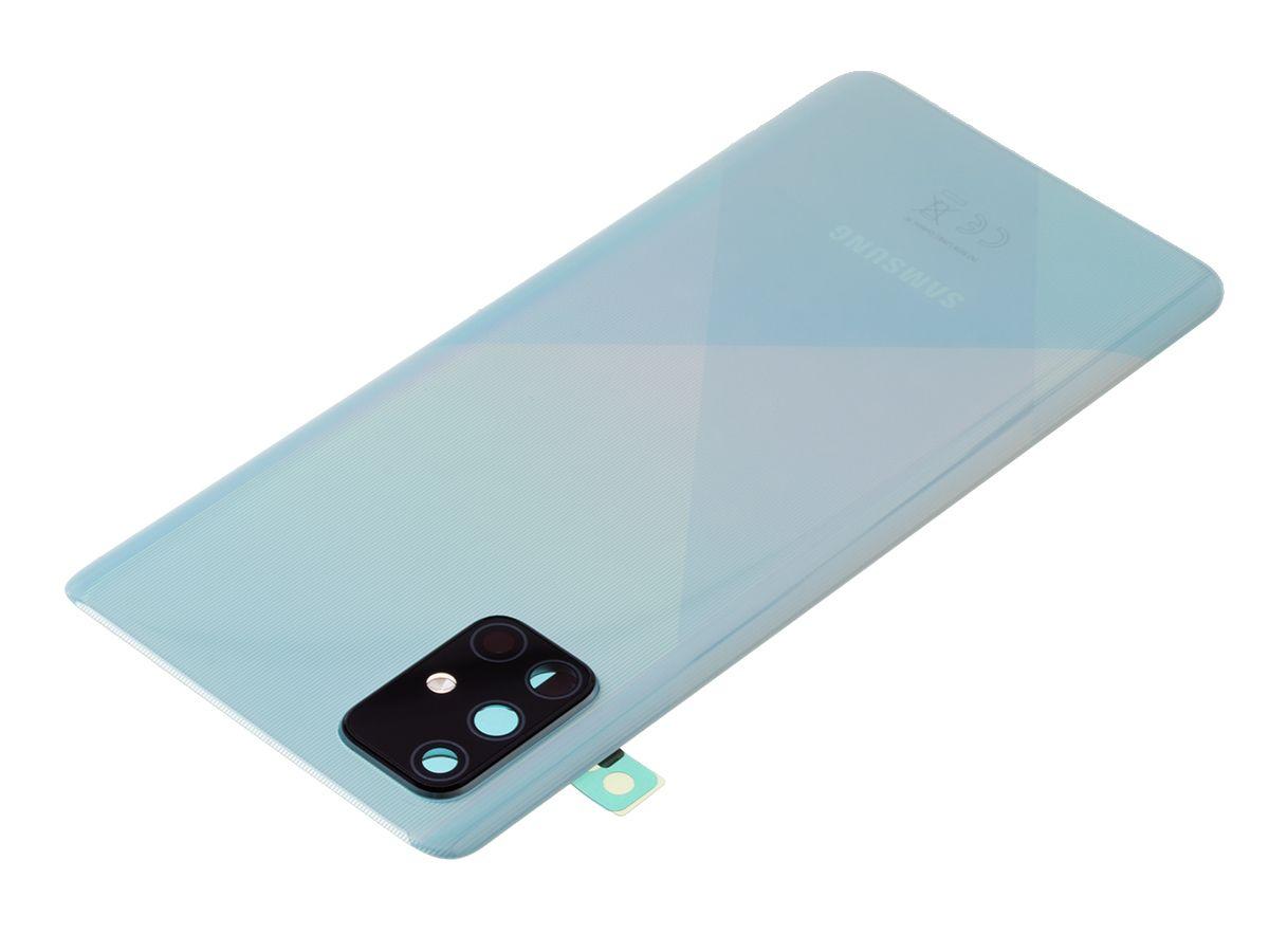 Oryginalna Klapka baterii Samsung SM-A715 Galaxy A71 - niebieska (Demontaż) Grade A