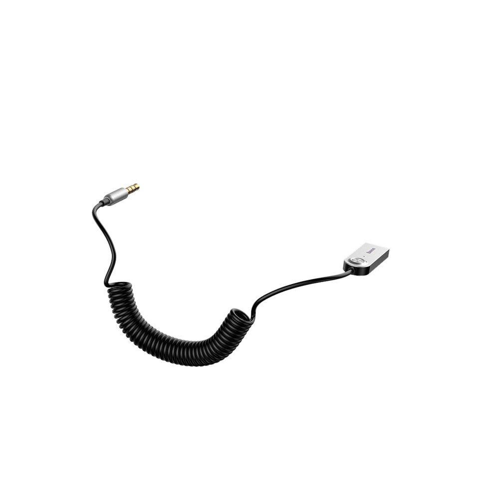 Baseus odbiornik dźwięku Bluetooth 5.0 kabel adapter audio AUX jack czarny (CABA01-01)