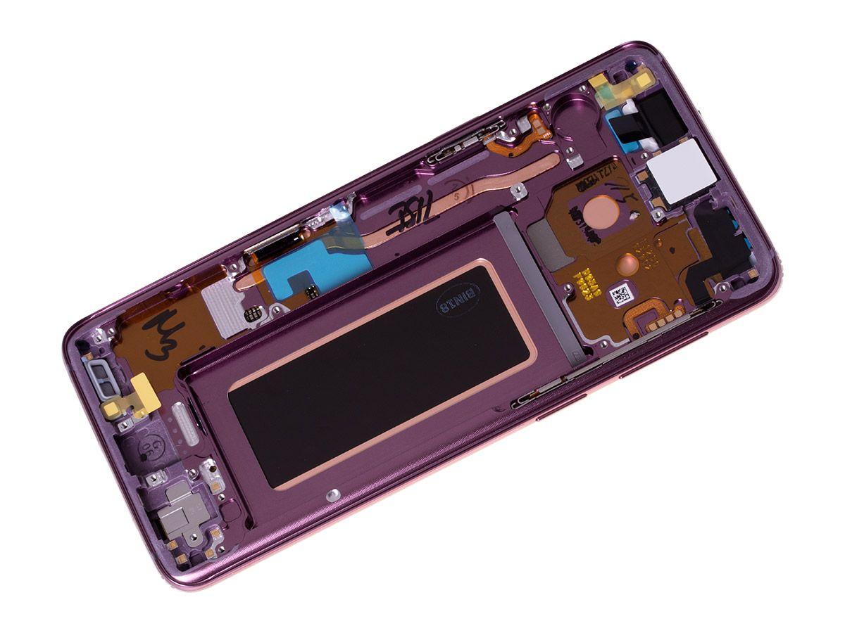 Oryginalny Wyświetlacz LCD + Ekran dotykowy Samsung SM-G960 Galaxy S9/ SM-G960F/DS Galaxy S9 Dual SIM - fioletowa (Lilac Purple) (Wymieniona szyba)