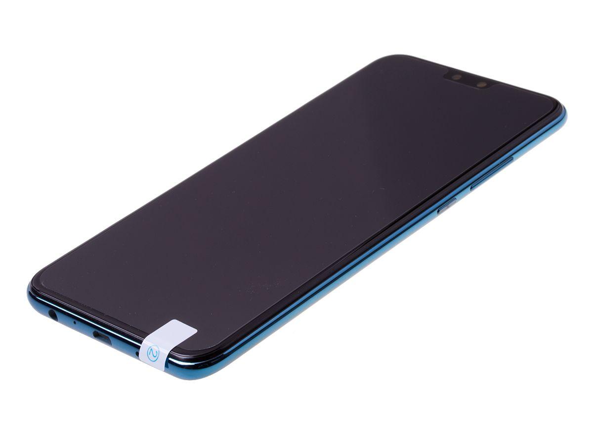 Front cover with touch screen and LCD display with battery Huawei Y9 2019 - Sapphire Blue (original)