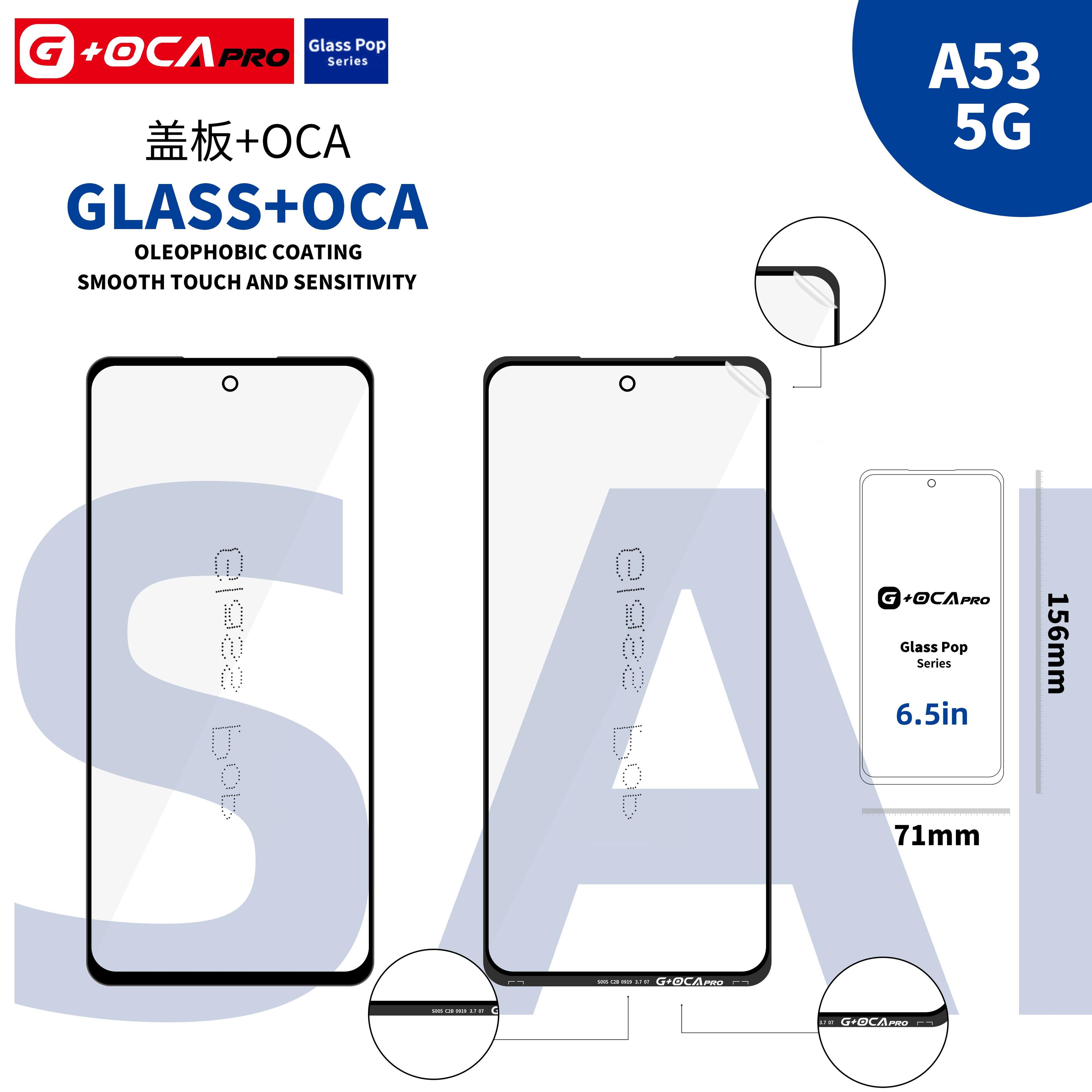 Sklíčko G + OCA Pro s oleofobním povrchem Samsung Galaxy A53 5G SM-A536