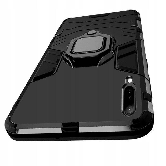 Obal Samsung A91 / Samsung S10 černo - šedý s kroužkem držákem Amored
