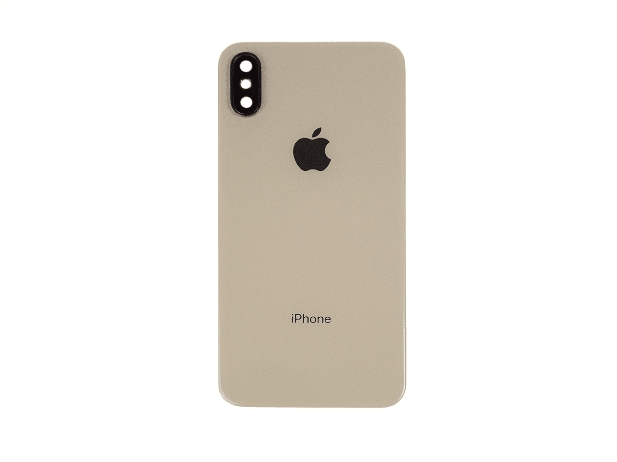 Battery cover iPhone XS + camera glass gold