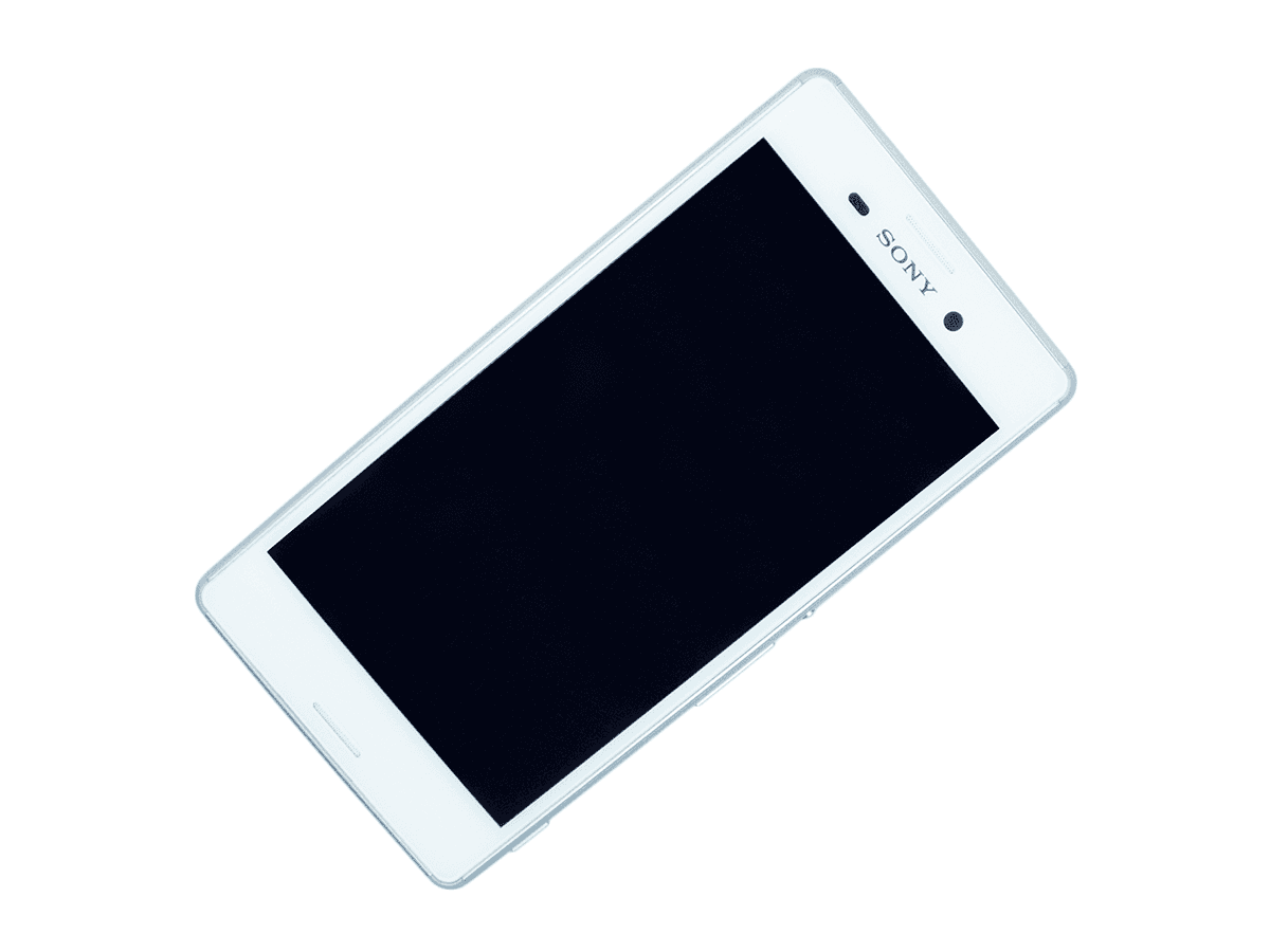 LCD + TOUCH SCREEN  Sony Xperia M4 Aqua white + silver frame  REFURBISHED ORIGINAL