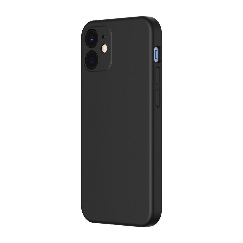 Baseus Liquid Silica Gel Case Flexible gel case iPhone 12 Classic black (WIAPIPH61N-YT01)