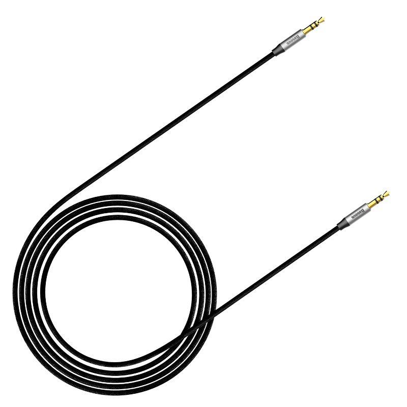 Kabel jack-jack Baseus Yiven Audio M30 1,5m stříbrno - černý