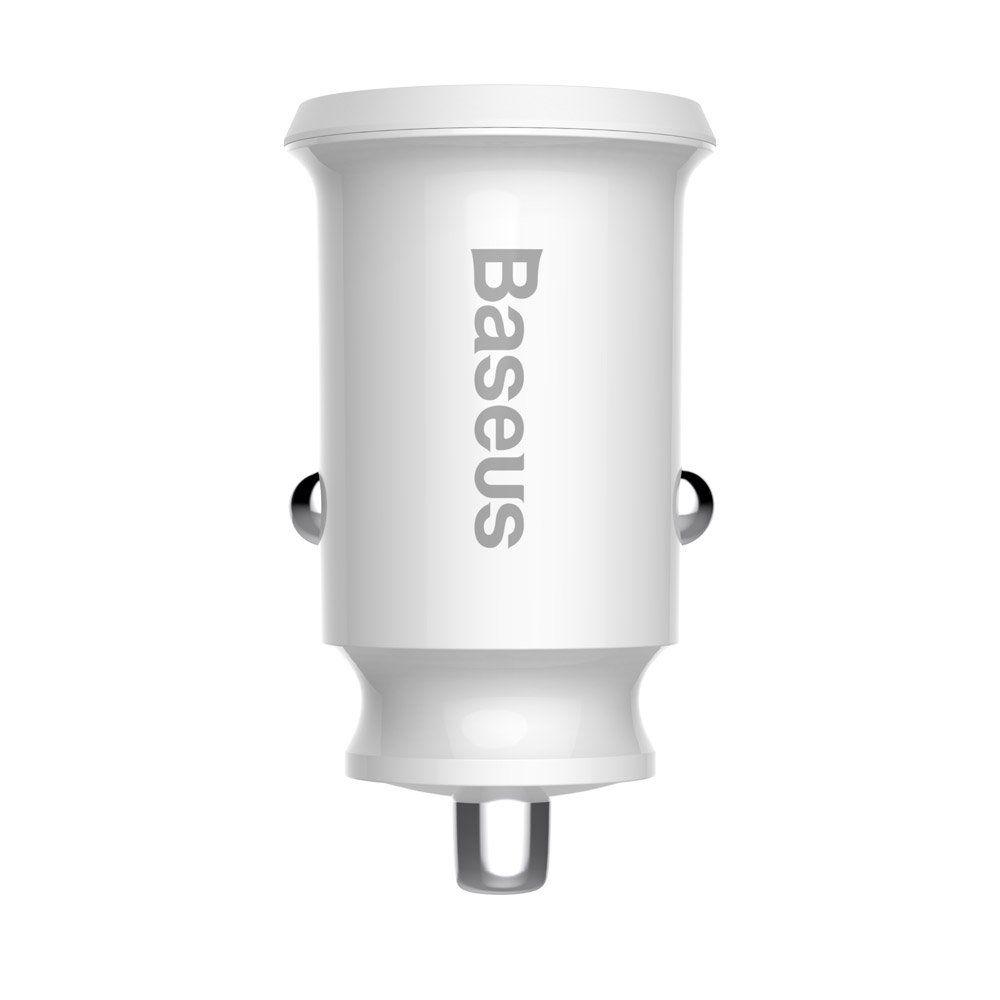 Baseus Grain Car Charger Mini Universal Smart Car Charger 2x USB 3.1A white (CCALL-ML02)