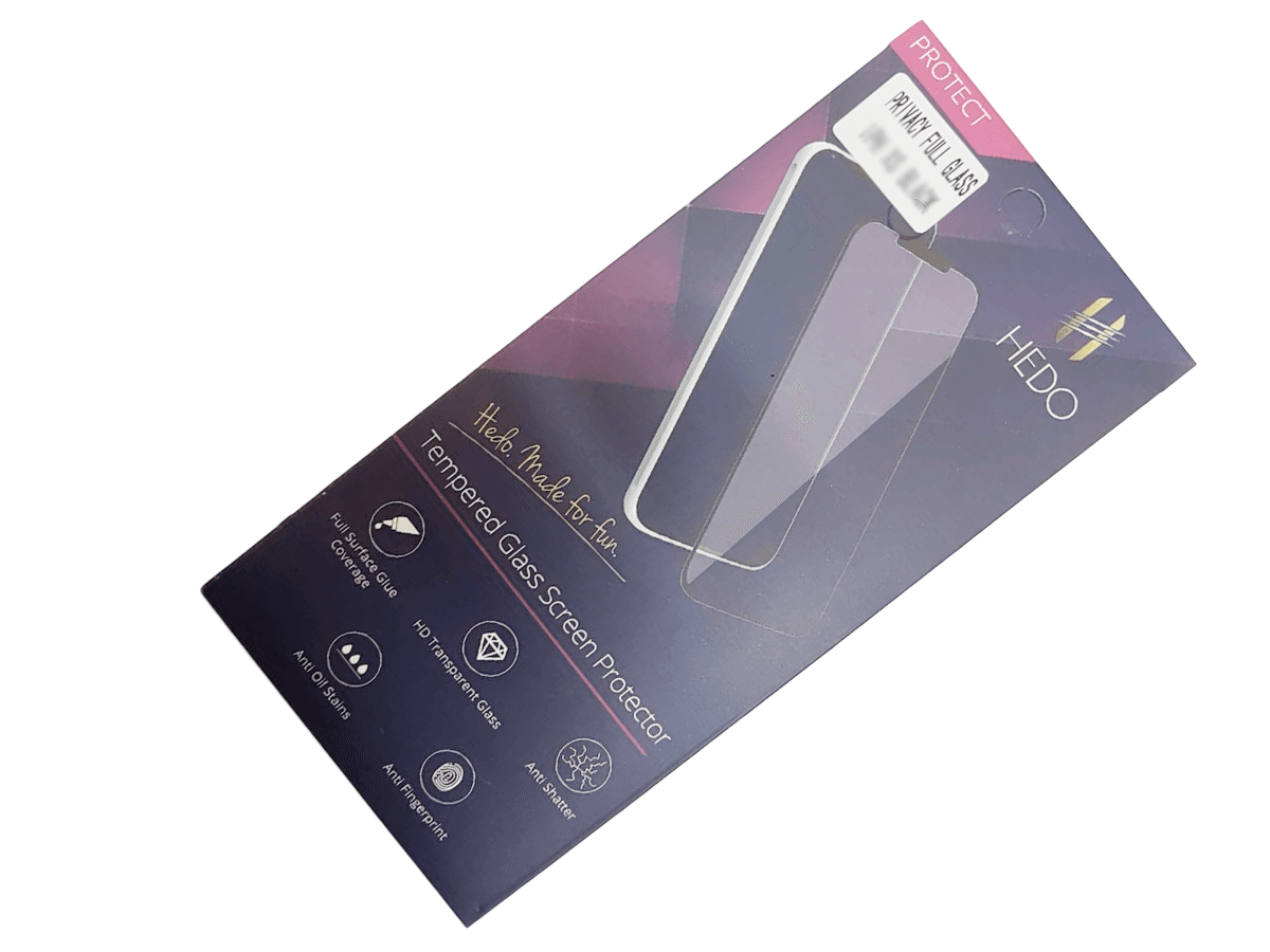 Oryginalne Szkło hartowane Privacy Full glue HEDO 0.3mm Xiaomi Mi 9 Lite - czarne