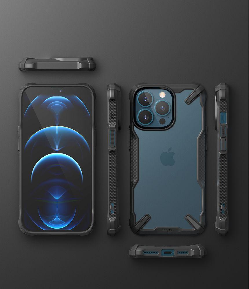 Ringke Fusion X etui pancerny pokrowiec z ramką iPhone 13 Pro Max czarny