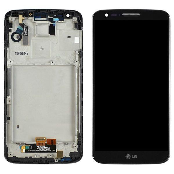 LCD + touch screen LG G2 D800 black with frame