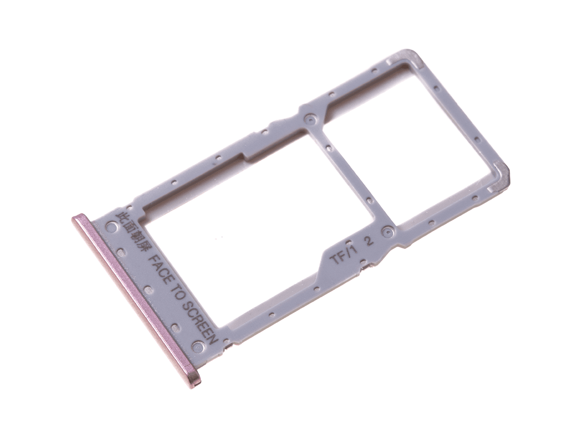 Originál slot SIM a SD karty Xiaomi Redmi Note 6 Pro růžovo zlatý