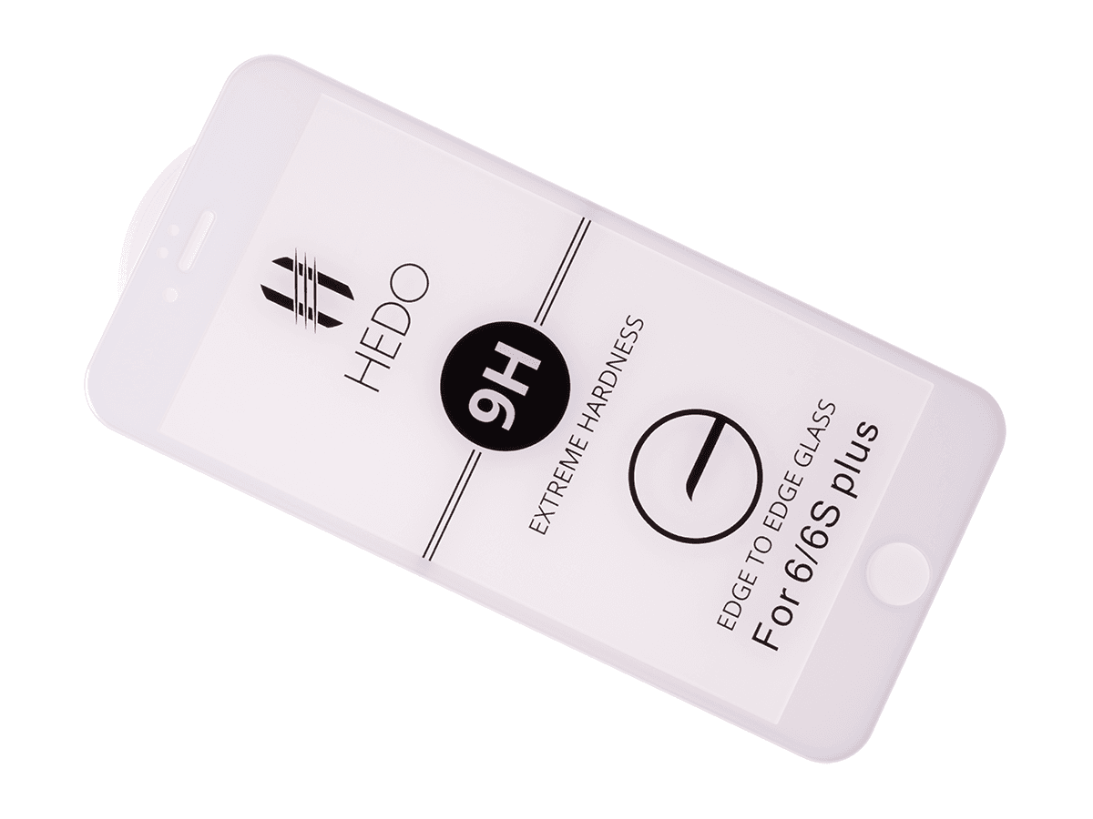 Originál ochranné tvrzené sklo iPhone 6 Plus bílé Hedo 5D