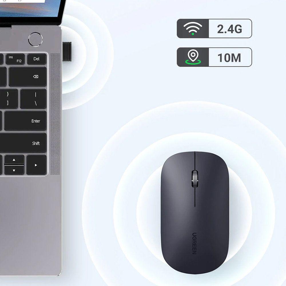 Ugreen handy wireless USB mouse black (mu001)