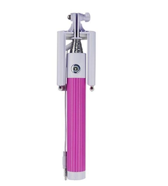 Selfie stick (monopod) white-pink