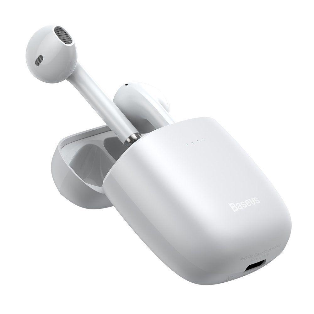 Baseus Encok W04 douszne bezprzewodowe słuchawki Bluetooth TWS biały (NGW04-02)