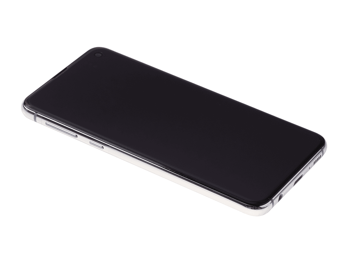 Oryginalny Wyświetlacz LCD + Ekran dotykowy Samsung SM-G970 Galaxy S10e - biały