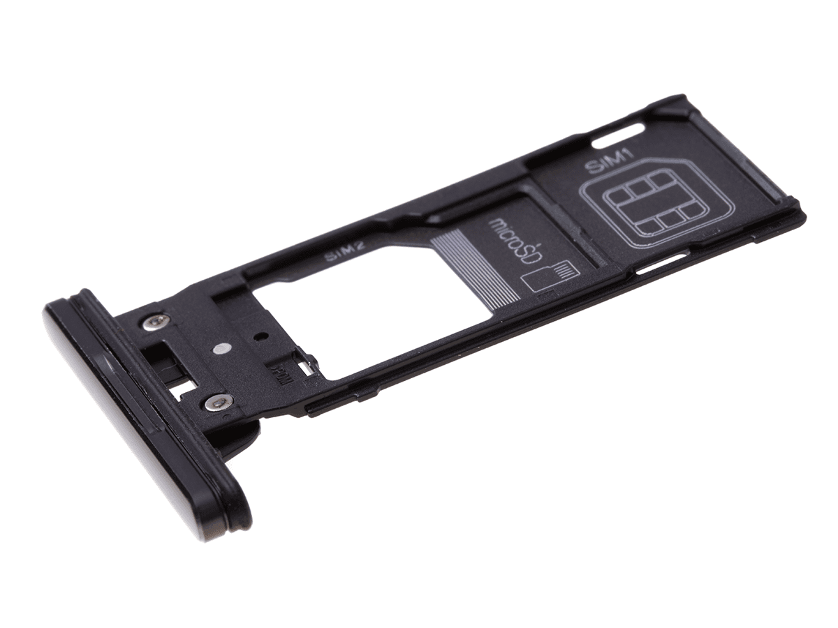 Oryginal SIM tray card Sony H8166 Xperia XZ2 Premium Dual SIM - black