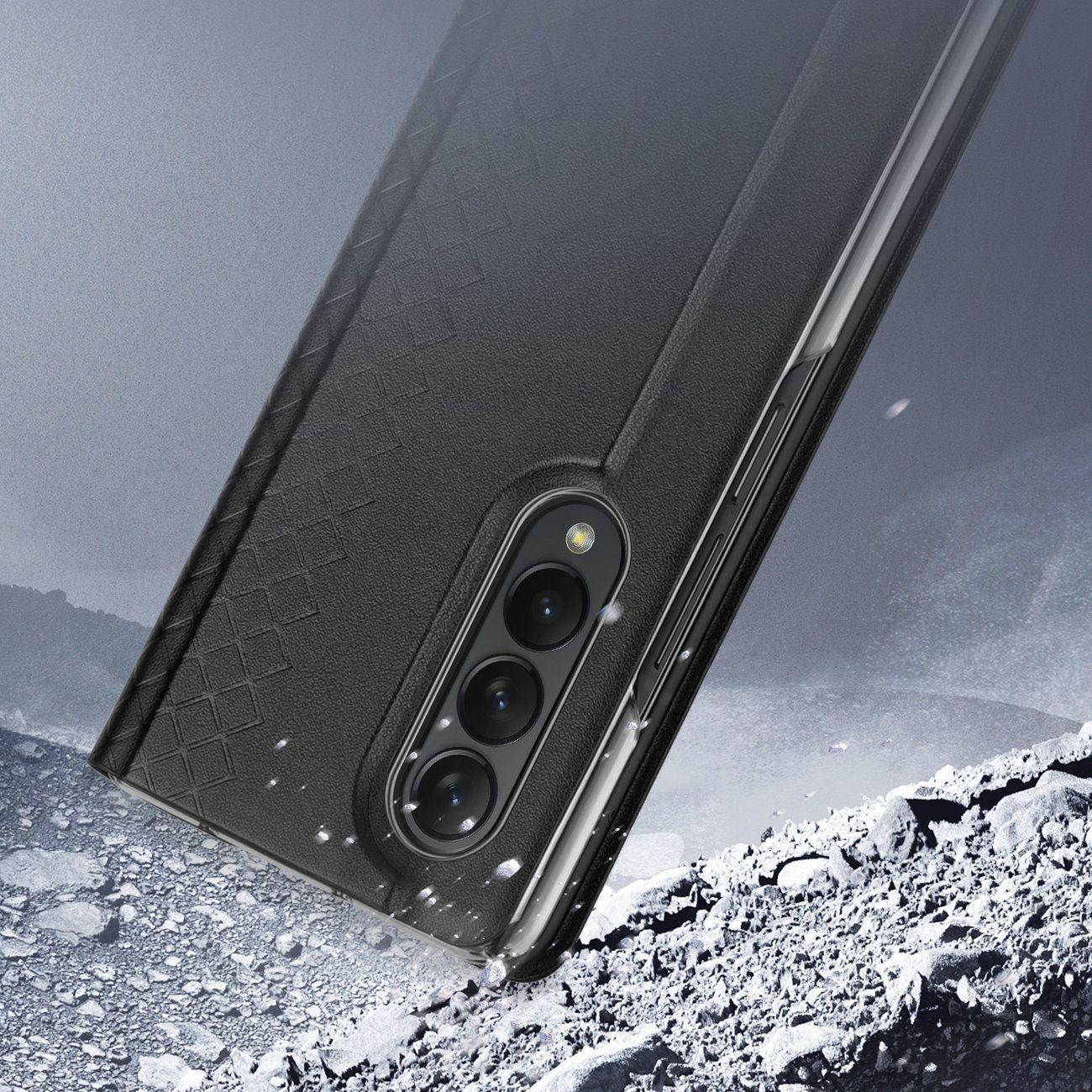 Obal Samsung Galaxy Z Fold 4 se stojánkem černý Dux Ducis Bril