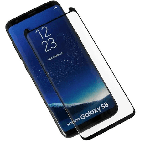 Hard glass Samsung S8 full cover black 9h 3D