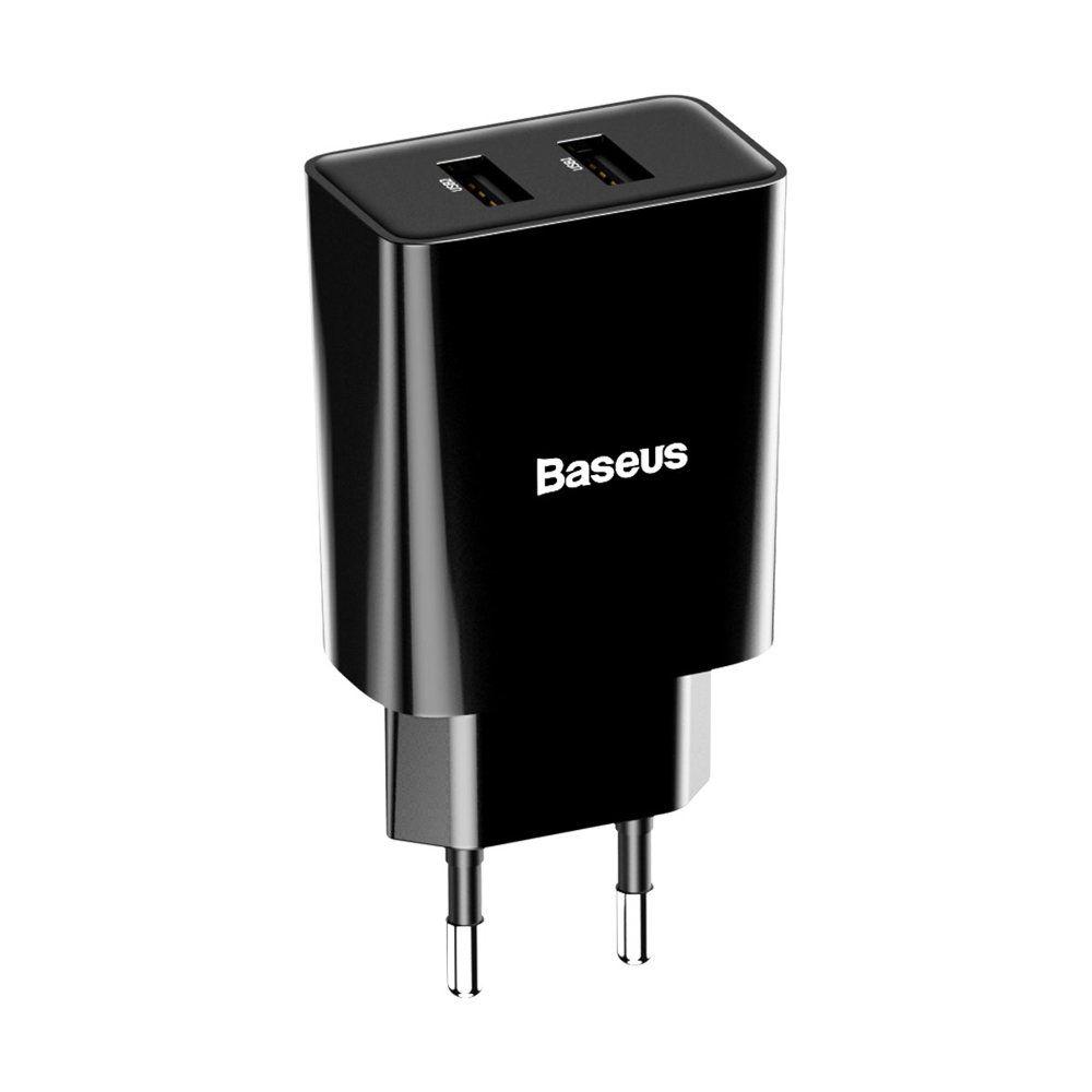 Baseus síťová nabíječka 2x USB 2.1A 10,5W černá CCFS-R01