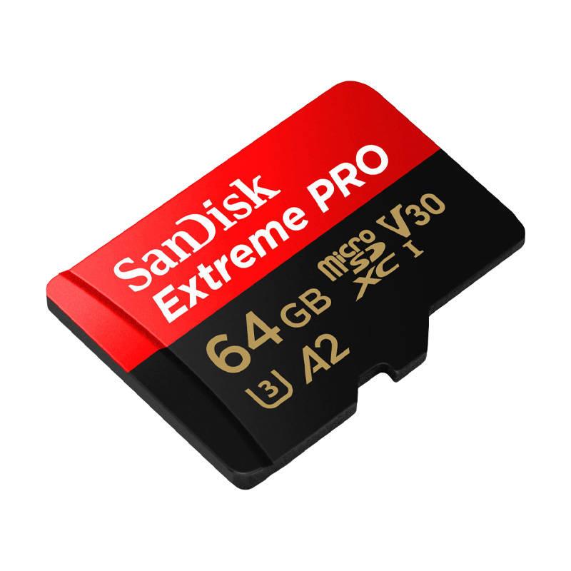 SANDISK EXTREME PRO Memory card microSDXC 64GB 200/90 MB/s UHS-I U3