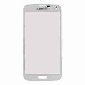 LCD Sklíčko Samsung Galaxy S5 G900 bílé - sklíčko displeje