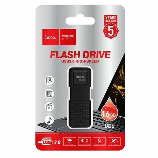 Hoco pendrive Inteligent UD6 16GB USB 2.0 flash disk černý