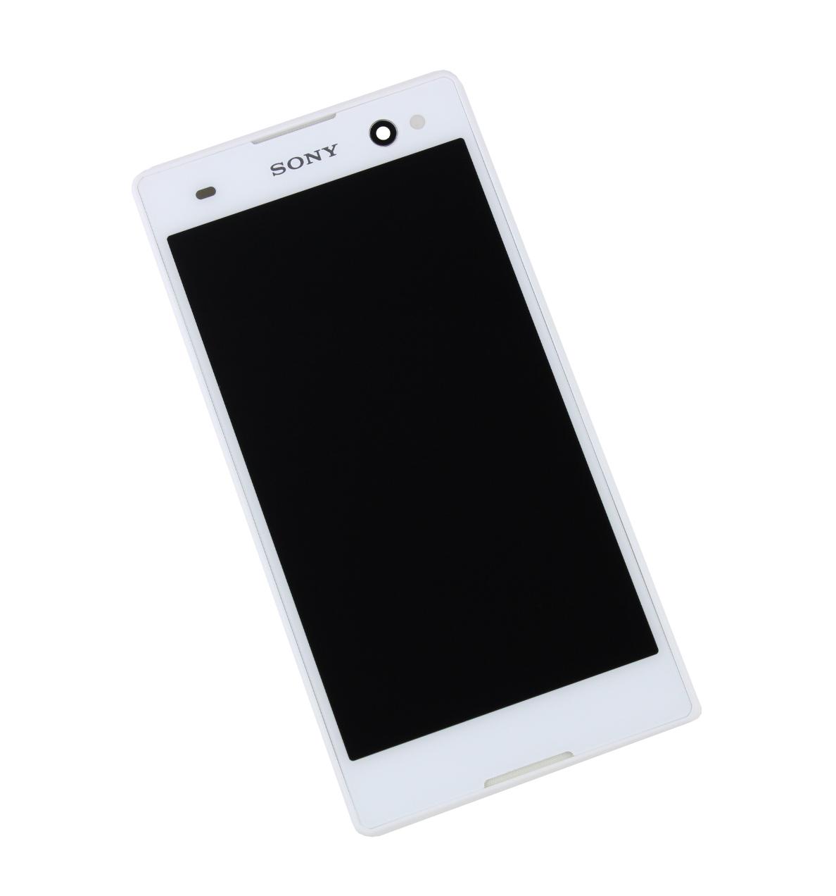 Oryginalny Wyświetlacz LCD + ekran dotykowy Sony Xperia C3 biały