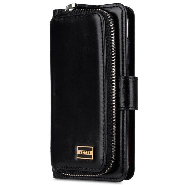 Genuine Leather Wallet + Book Case Vetti Huawei P9 Black