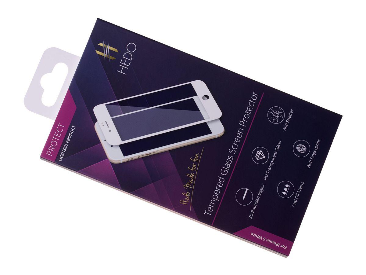 Ochranné sklo iPhone 6 / 6S - bílé originál Hedo premium 5D