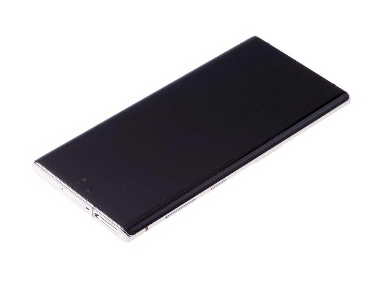 Original Front cover with touch screen and LCD display Samsung SM-N970 Galaxy Note 10 - white