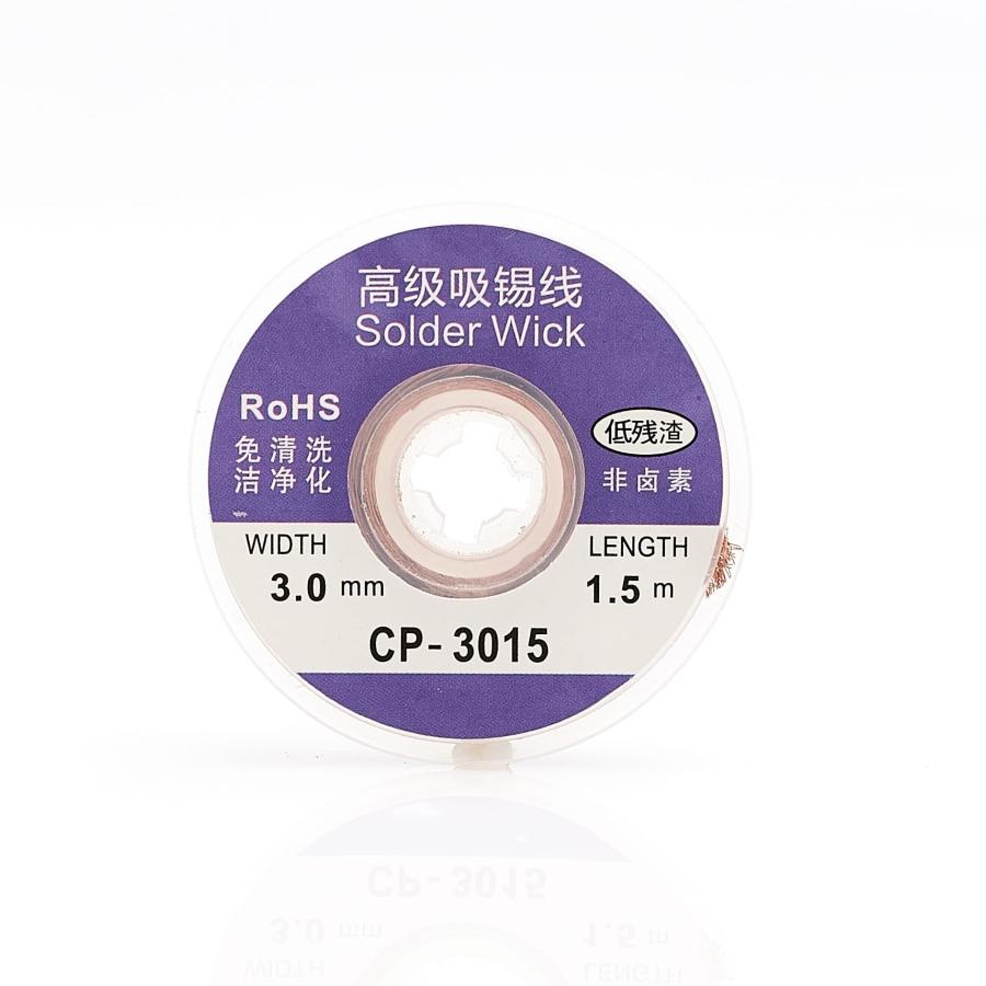 Miedź do ściągania cyny - Plecionka lutownicza Solder Wick CP-3015 3mm