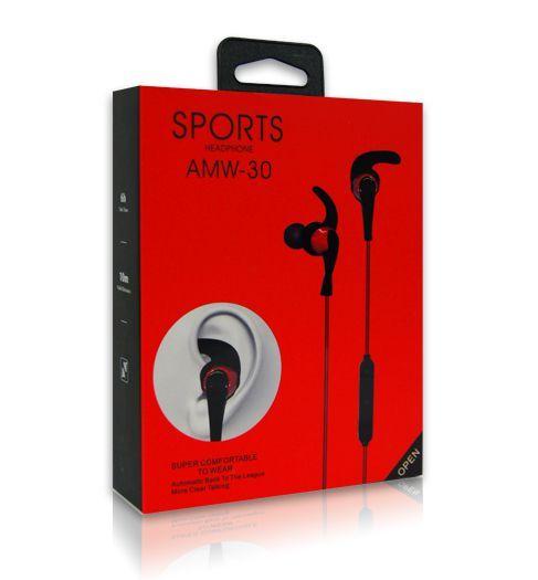 Sports headphone AMW-30 red