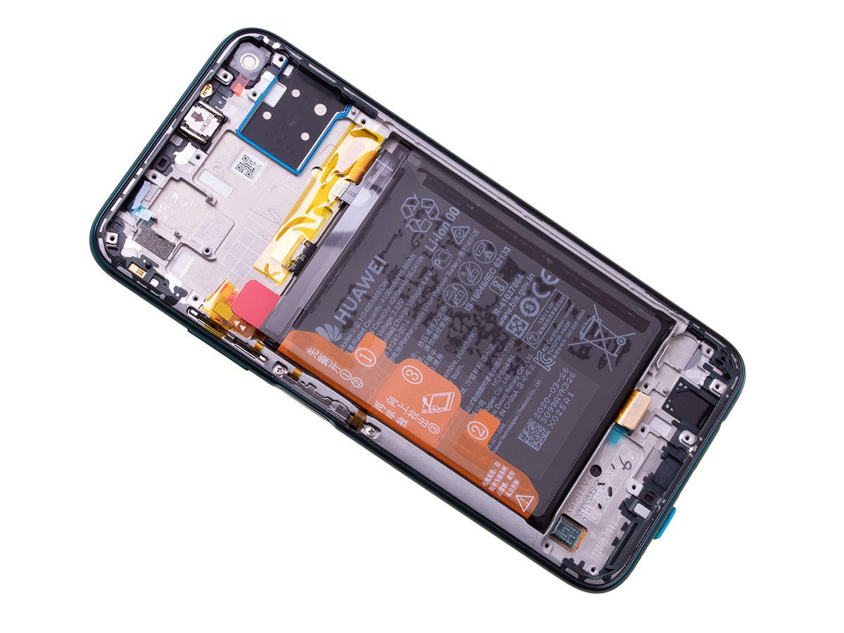 Originál LCD + Dotyková vrstva s baterii Huawei P40 Lite zelená