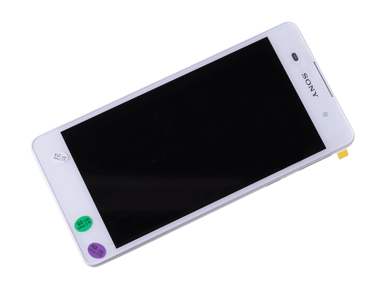 Front cover with touch screen and LCD display Sony F3311, F3313 Xperia E5 - white (original)