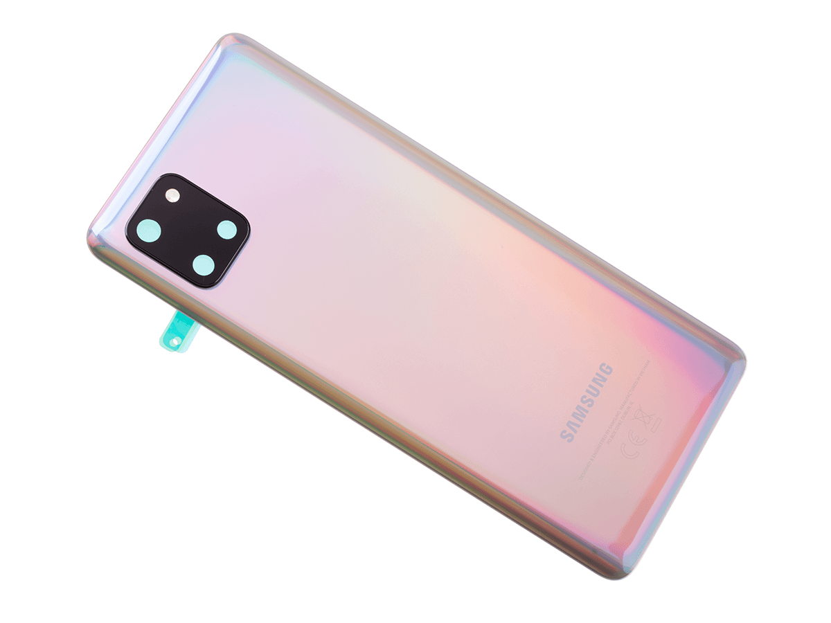 Oryginalna Klapka baterii Samsung SM-N770 Galaxy Note 10 Lite - Aura Glow/Silver (Demontaż) Grade A