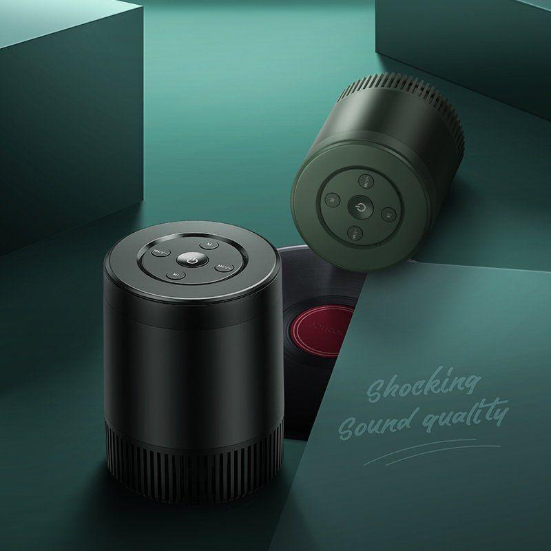 Joyroom przenośny bezprzewodowy głośnik Bluetooth 5.0 5W czarny (JR-M09)