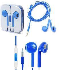 Headphones iPhone 5/5G/5S/5C/6G blue